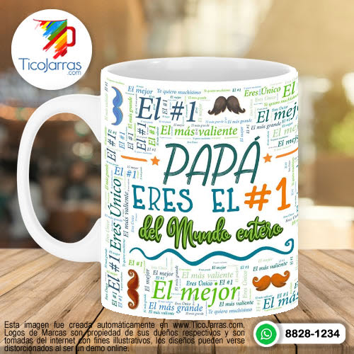 Jarras Personalizadas Feliz Día del Padre