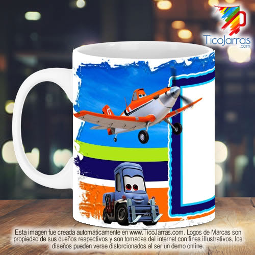 Jarras Personalizadas Taza Diseños Infantiles - Aviones