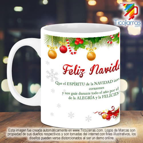 Jarras Personalizadas Taza Navideña