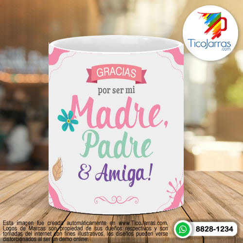 Tazas Personalizadas Gracias por ser mi Madre, Padre y Amiga