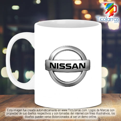 Jarras Personalizadas Taza con emblema Nissan