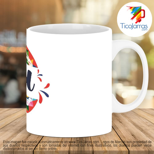 Diseños Personalizadas Taza típica de Costa Rica con nombre