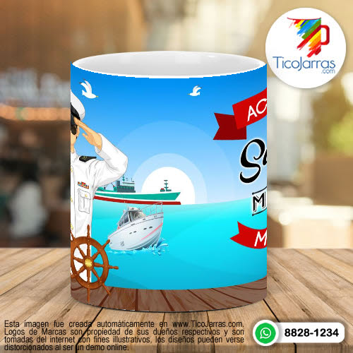 Tazas Personalizadas Aquí Toma el Mejor Marino