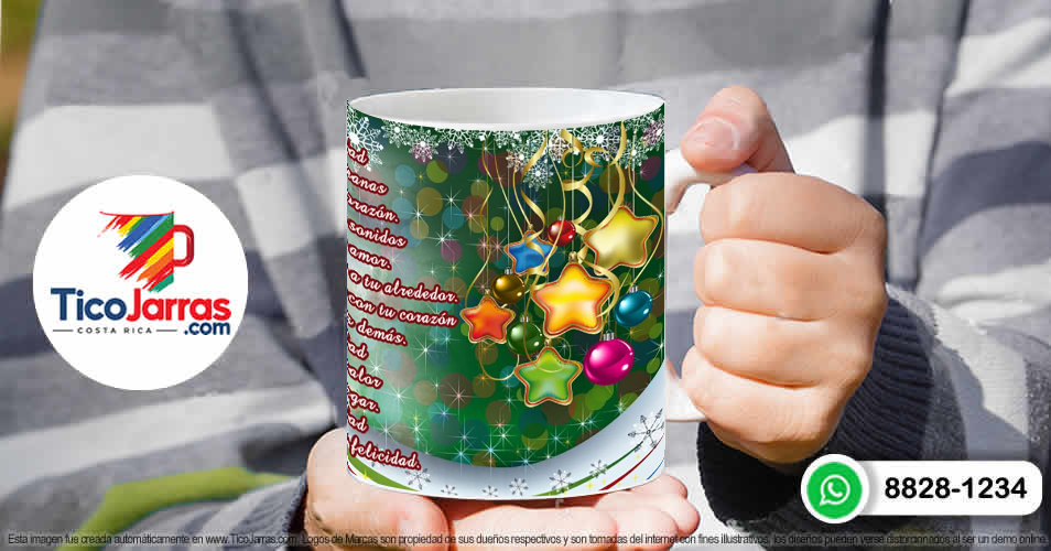 Taza de Navidad - TicoJarras
