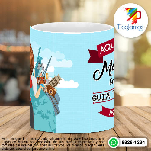 Tazas Personalizadas Aquí Toma la Mejor Guía Turística