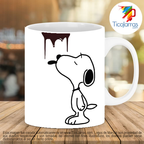 Taza Snoopy Coffee  Tazas personalizadas en Costa Rica