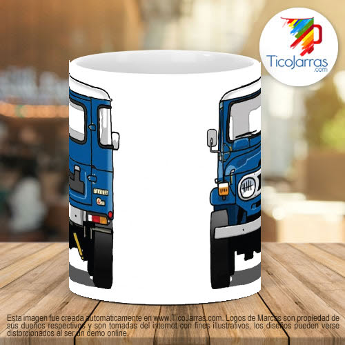 Tazas Personalizadas Toyota Classic LAnd Cruiser Azul