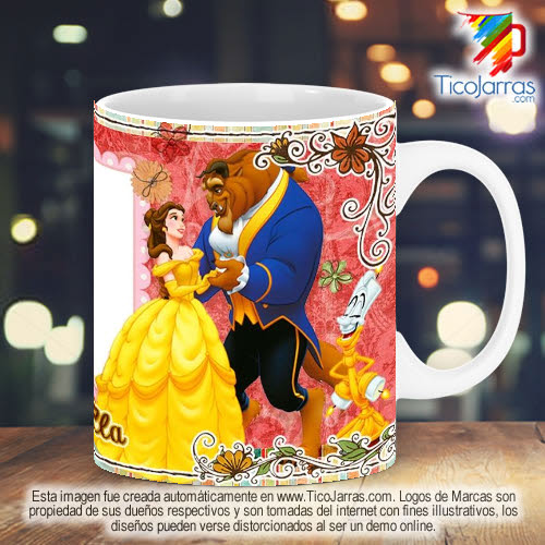 Tazas Personalizadas en Costa Rica Princesa Bella