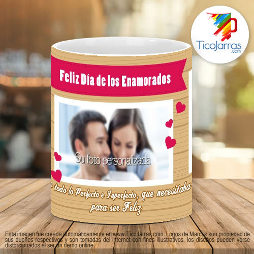 Tazas Personalizadas Feliz Día de los Enamorados