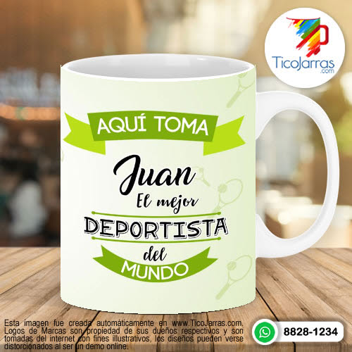 Tazas Personalizadas en Costa Rica Aquí Toma el Mejor Deportista