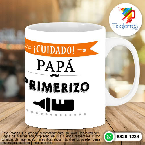 Tazas Personalizadas en Costa Rica Papá primerizo