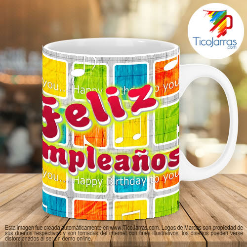 Tazas Personalizadas en Costa Rica Feliz Cumpleaños