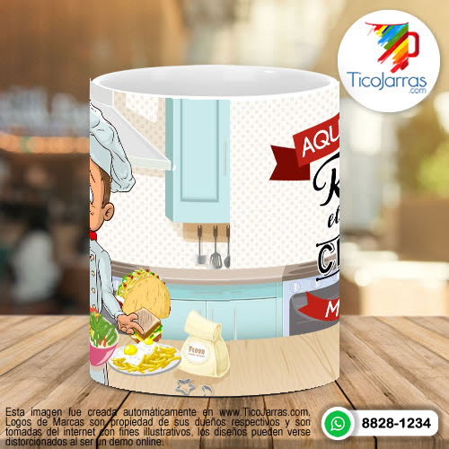 Tazas Personalizadas Aquí Toma el Mejor Chef