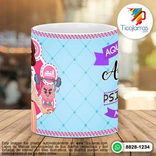 Tazas Personalizadas Aquí Toma la Mejor Psicóloga