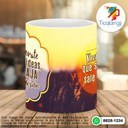 Tazas Personalizadas Enamórate de tus Ideas, trabaja con dedicación