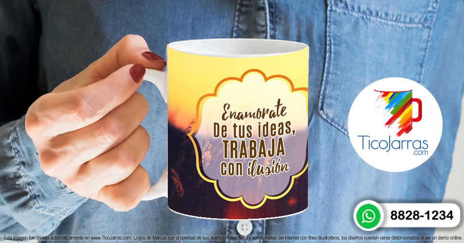 Artículos Personalizados Enamórate de tus Ideas, trabaja con dedicación