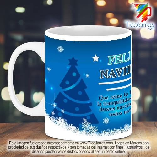 Jarras Personalizadas Taza Navideña