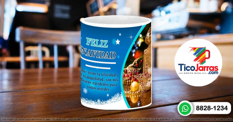 Taza Navideña - TicoJarras