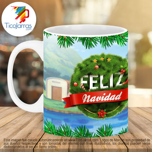 Jarras Personalizadas Feliz Navidad - Goku