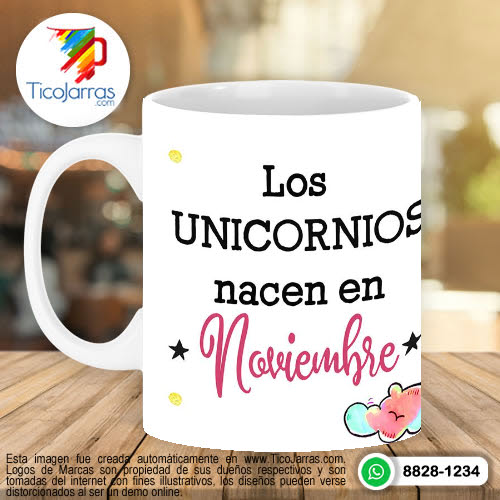 Jarras Personalizadas Diseño de Unicornio