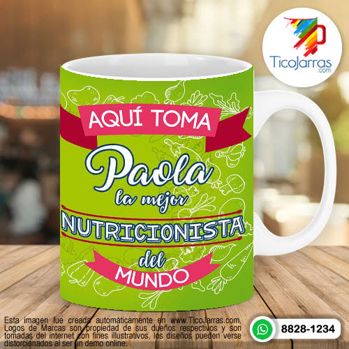 Tazas Personalizadas en Costa Rica Aquí Toma la Mejor Nutricionista