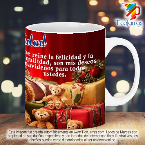 Diseños Personalizadas Taza Navideña