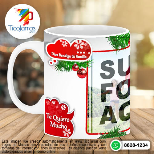 Jarras Personalizadas Taza de Navidad