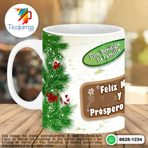 Jarras Personalizadas Taza de Navidad