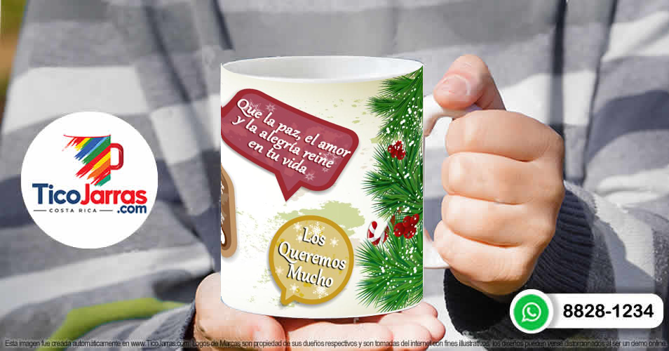 Taza de Navidad - TicoJarras