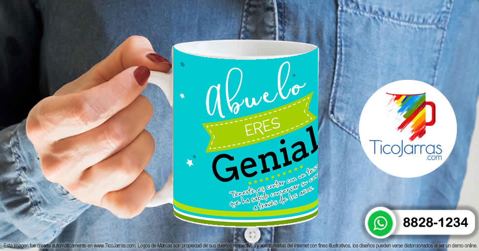 Tazas Personalizadas en Costa Rica Abuelo eres Genial