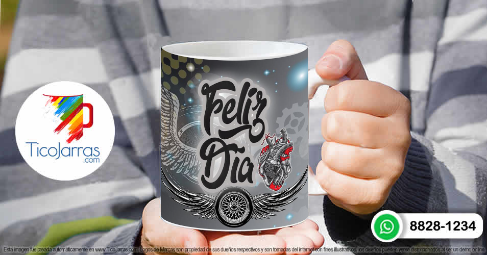 Tazas Personalizadas en Costa Rica Feliz Día  Biker
