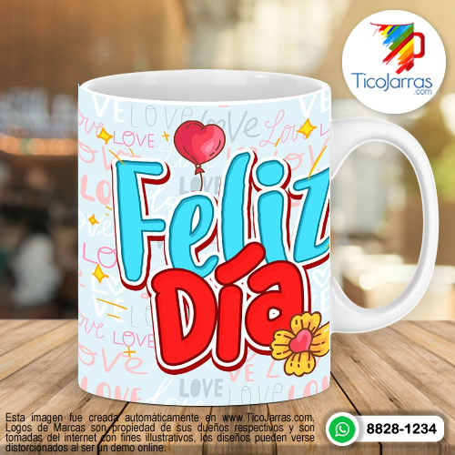 Tazas Personalizadas en Costa Rica Feliz Día