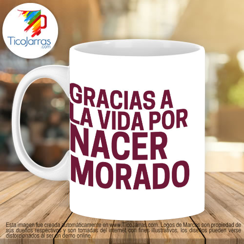 Jarras Personalizadas Gracias a la vida por Nacer Morado