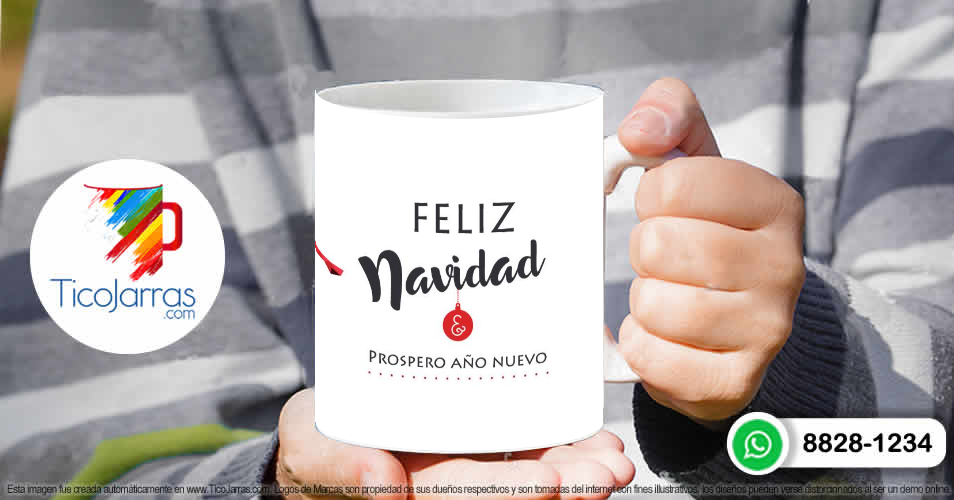 Tazas Personalizadas en Costa Rica Feliz navidad  con venados