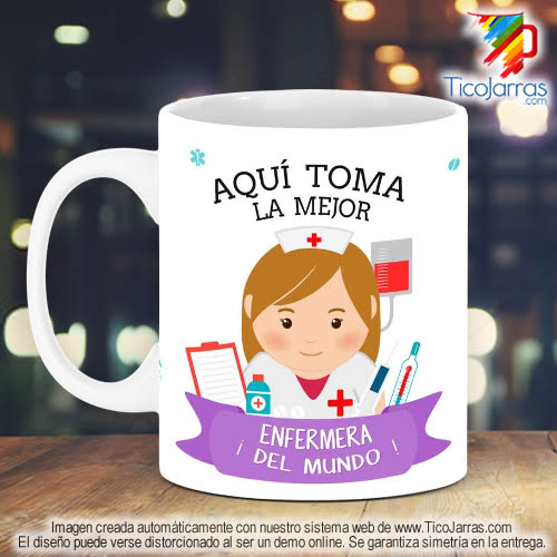 Tazas Personalizadas en Costa Rica Profesión, La Mejor Enfermera del Mundo