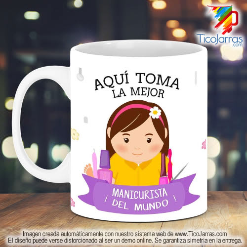 Tazas Personalizadas en Costa Rica Profesión, La mejor Manicurista