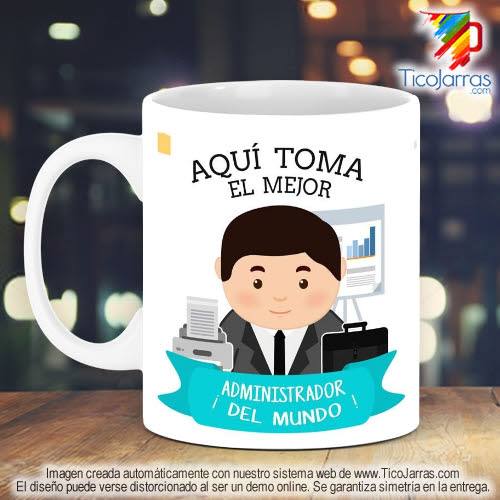 Tazas Personalizadas en Costa Rica Profesión, El Mejor Administrador del Mundo