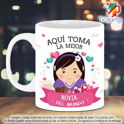 Tazas Personalizadas en Costa Rica La Mejor Novia del Mundo