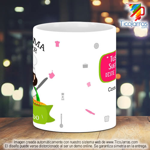 Tazas Personalizadas Profesión, La Mejor Chef del Mundo