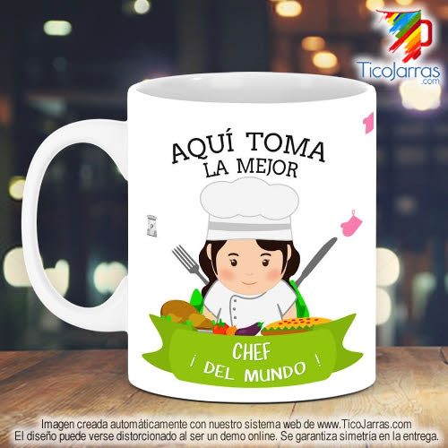 Tazas Personalizadas en Costa Rica Profesión, La Mejor Chef del Mundo