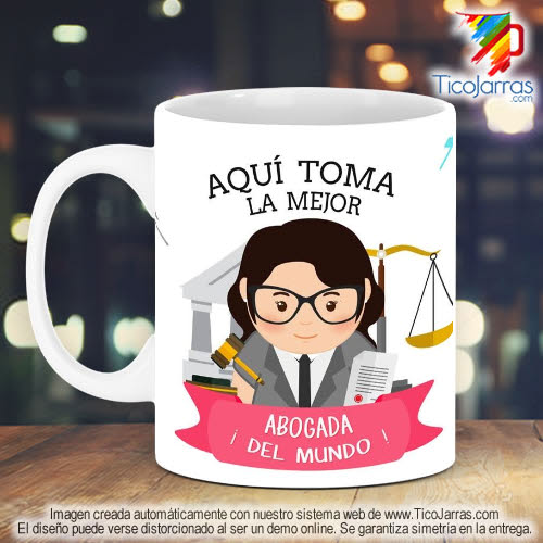 Tazas Personalizadas en Costa Rica Profesión, La Mejor Abogada del Mundo