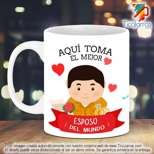 Tazas Personalizadas en Costa Rica El mejor Esposo del Mundo