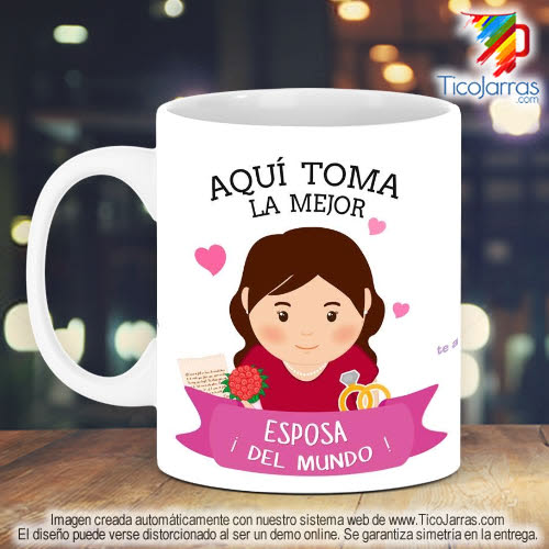 Tazas Personalizadas en Costa Rica La Mejor Esposa del Mundo