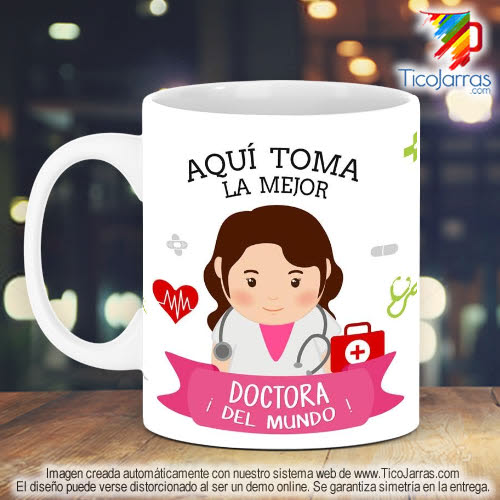 Tazas Personalizadas en Costa Rica Profesión, La Mejor Doctora del Mundo