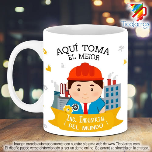 Tazas Personalizadas en Costa Rica Profesión, El mejor Ingeniero Industrial