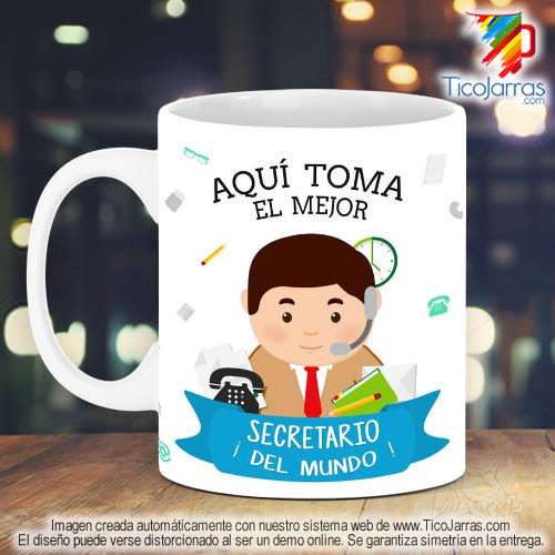 Tazas Personalizadas en Costa Rica Profesión, El Mejor Secretario de Mundo