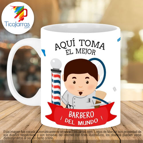 Tazas Personalizadas en Costa Rica Profesión, El Mejor Barbero del Mundo