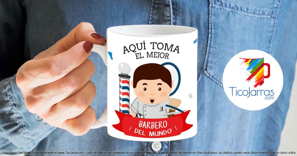 Artículos Personalizados Profesión, El Mejor Barbero del Mundo