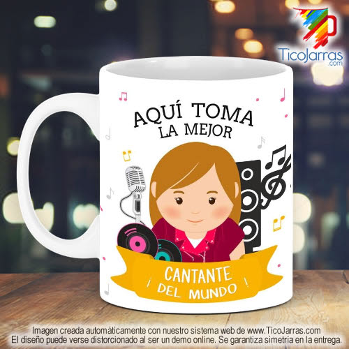 Tazas Personalizadas en Costa Rica Profesión, La Mejor Cantante del Mundo