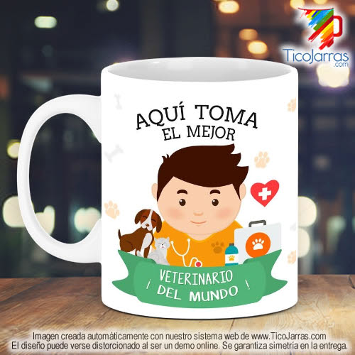 Tazas Personalizadas en Costa Rica Profesión, El Mejor Veterinario del Mundo